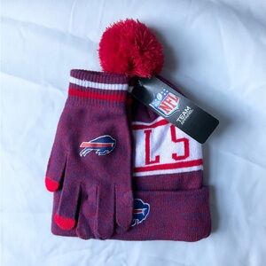 Buffalo Bills Unisex Beanie Hat & Gloves Set
